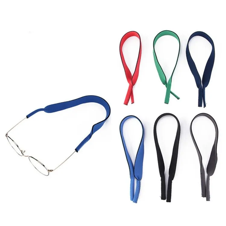 2 PCS Neoprene Diving Swimming Glasses Band Sunglasses Sponge Rope(Black)