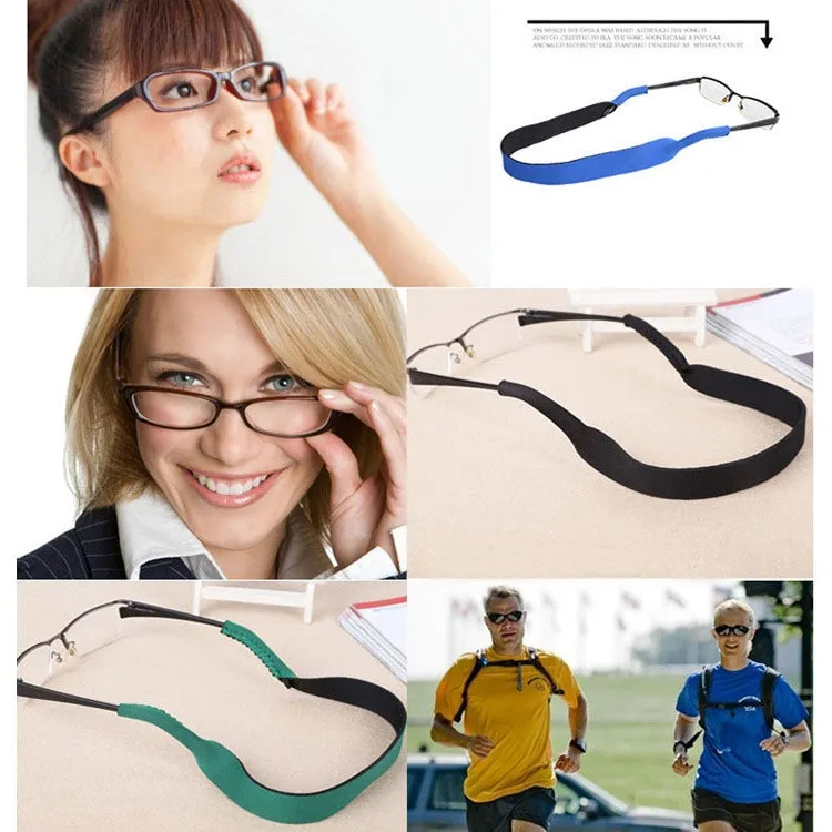 2 PCS Neoprene Diving Swimming Glasses Band Sunglasses Sponge Rope(Black)
