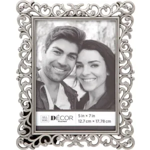 All Things You™ Jeweled Vine Pewter Picture Frame: 5 x 7 inches