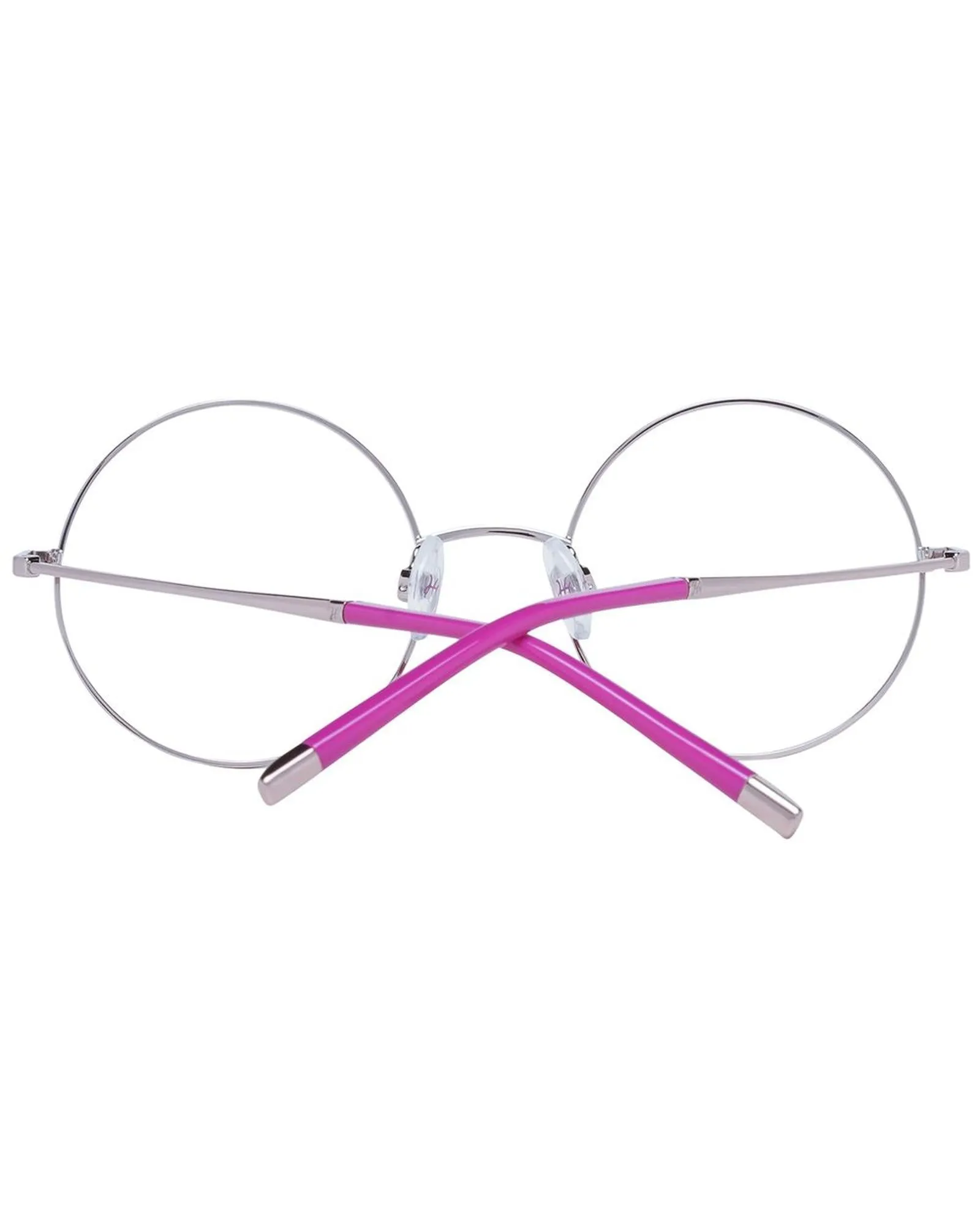 Ana Hickmann Round Metal Frames Pink Accents