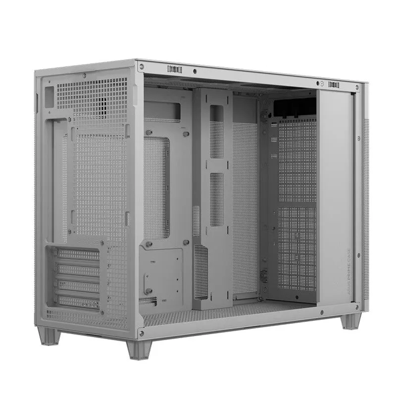 ASUS Custom AP201 Ice Cube Blowing Snow New, Mini Tower, white