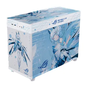 ASUS Custom AP201 Ice Cube Blowing Snow New, Mini Tower, white