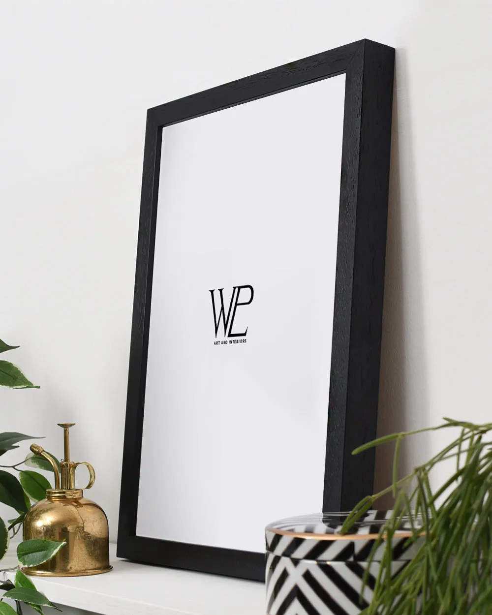 Black Picture Frame (Wood Grain), A4 Size Photo Frame