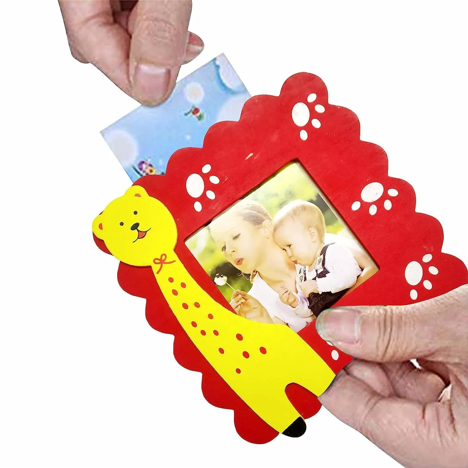 Bluedeal Beautiful Wood Cute Cartoon Photo Frames For Children Birthday Party Return Gift (Pack Of 6)