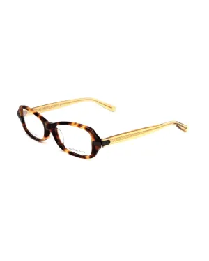 Bottega Veneta Plastic Frame Watch with Havana and Honey Dial