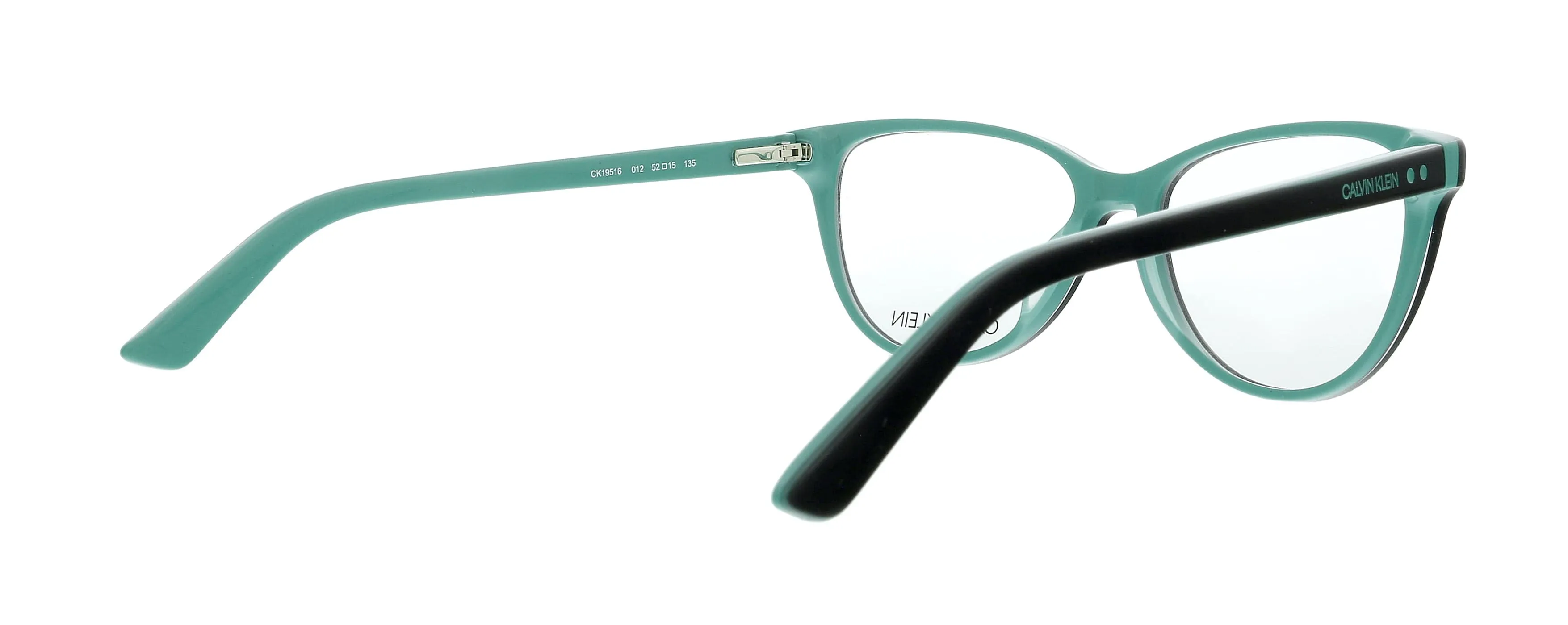 Calvin Klein CK19516 012 Black/Teal Cat Eye Eyeglasses