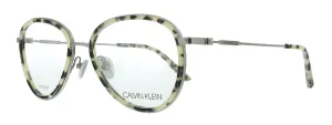 Calvin Klein CK20106 106 Cream Tortoise Aviator Eyeglasses