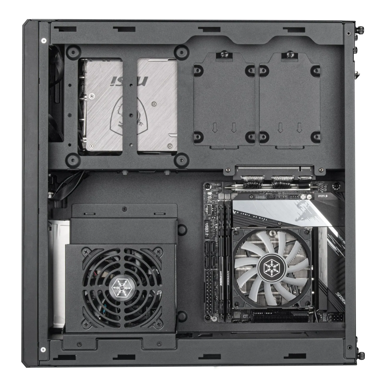 Case SilverStone Milo 12, Slim Desktop, SST-ML12B, black
