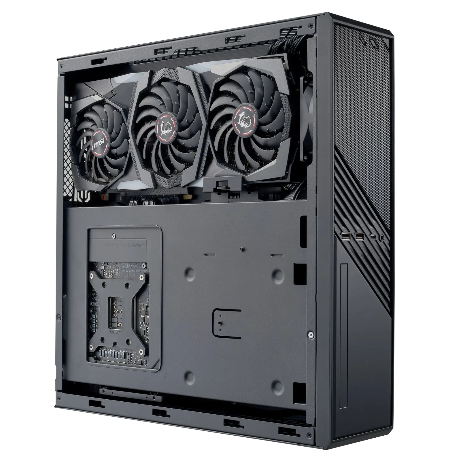 Case SilverStone Milo 12, Slim Desktop, SST-ML12B, black