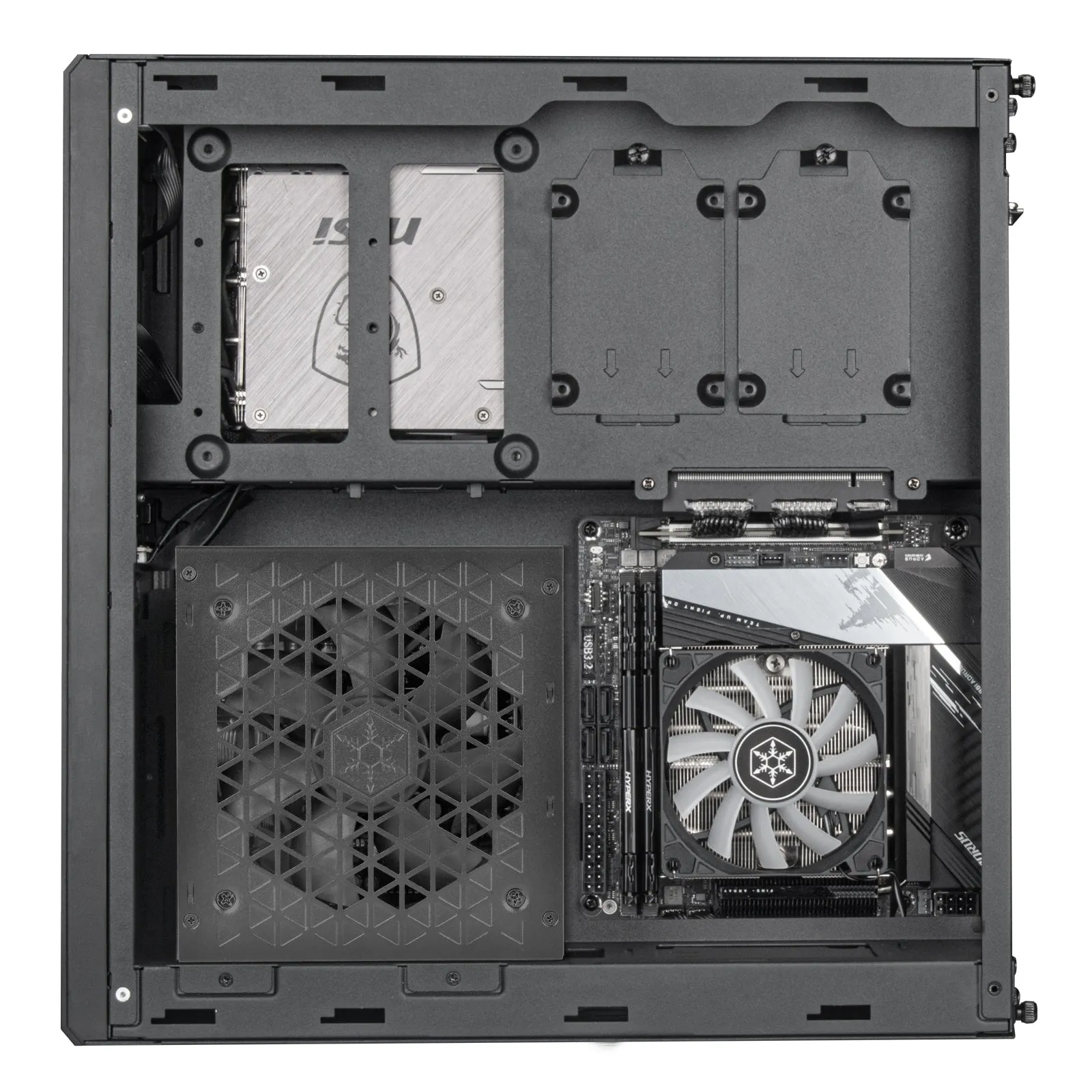 Case SilverStone Milo 12, Slim Desktop, SST-ML12B, black