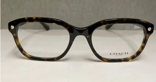 Coach HC6094 5394 Dark Tort/Dark Tort Gold Rectangle Eyeglasses