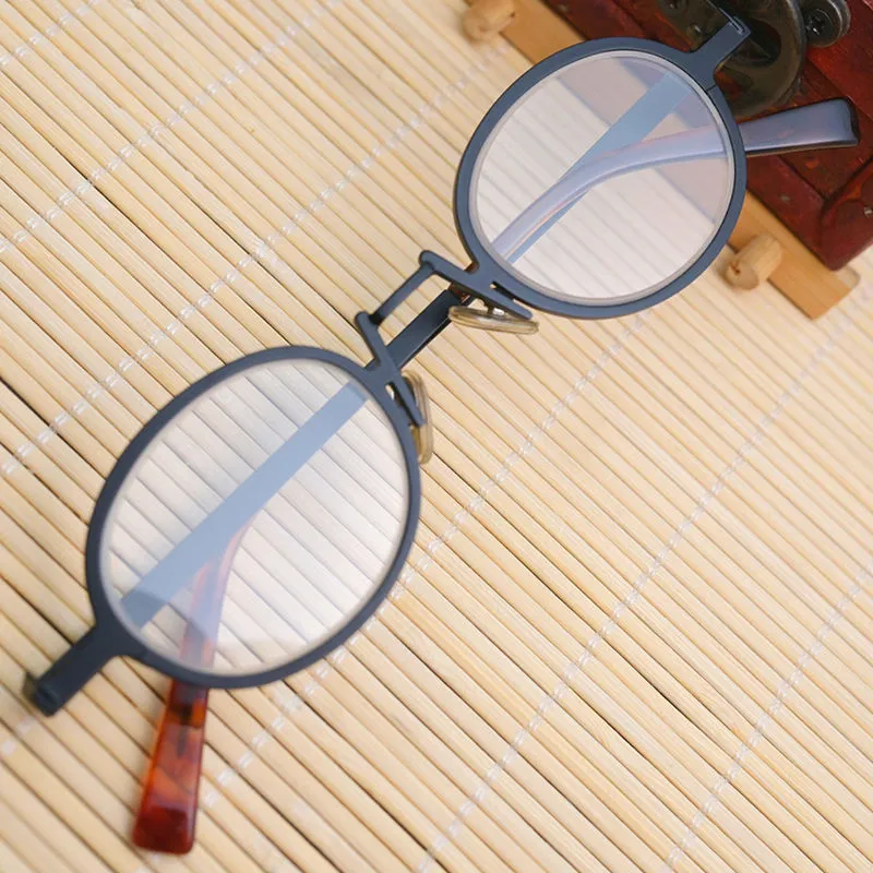 Cubojue Unisex Full Rim Oval Alloy Reading Glasses Anti Blue