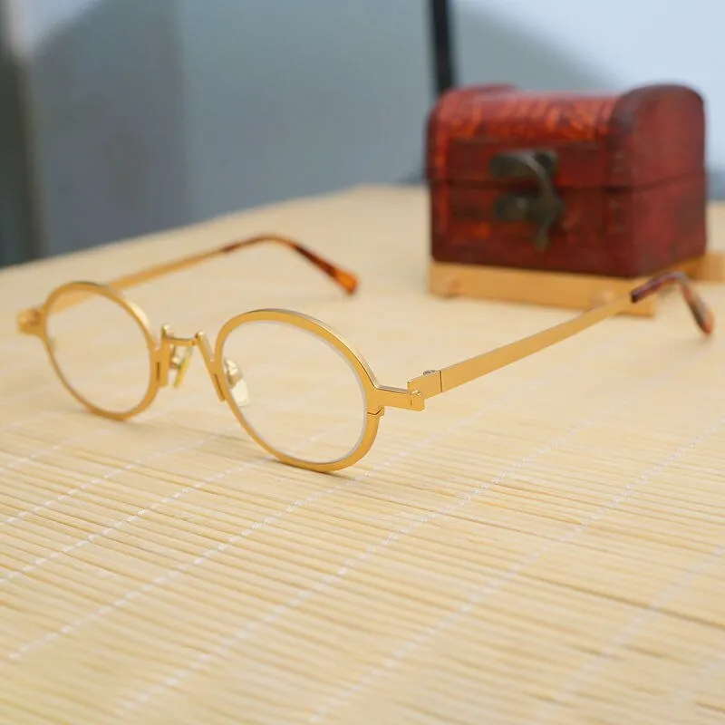 Cubojue Unisex Full Rim Oval Alloy Reading Glasses Anti Blue