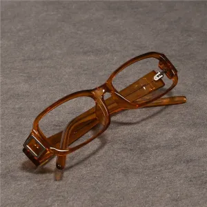 Cubojue Unisex Full Rim Rectangle Tr 90 Titanium Presbyopic Reading Glasses 4430p