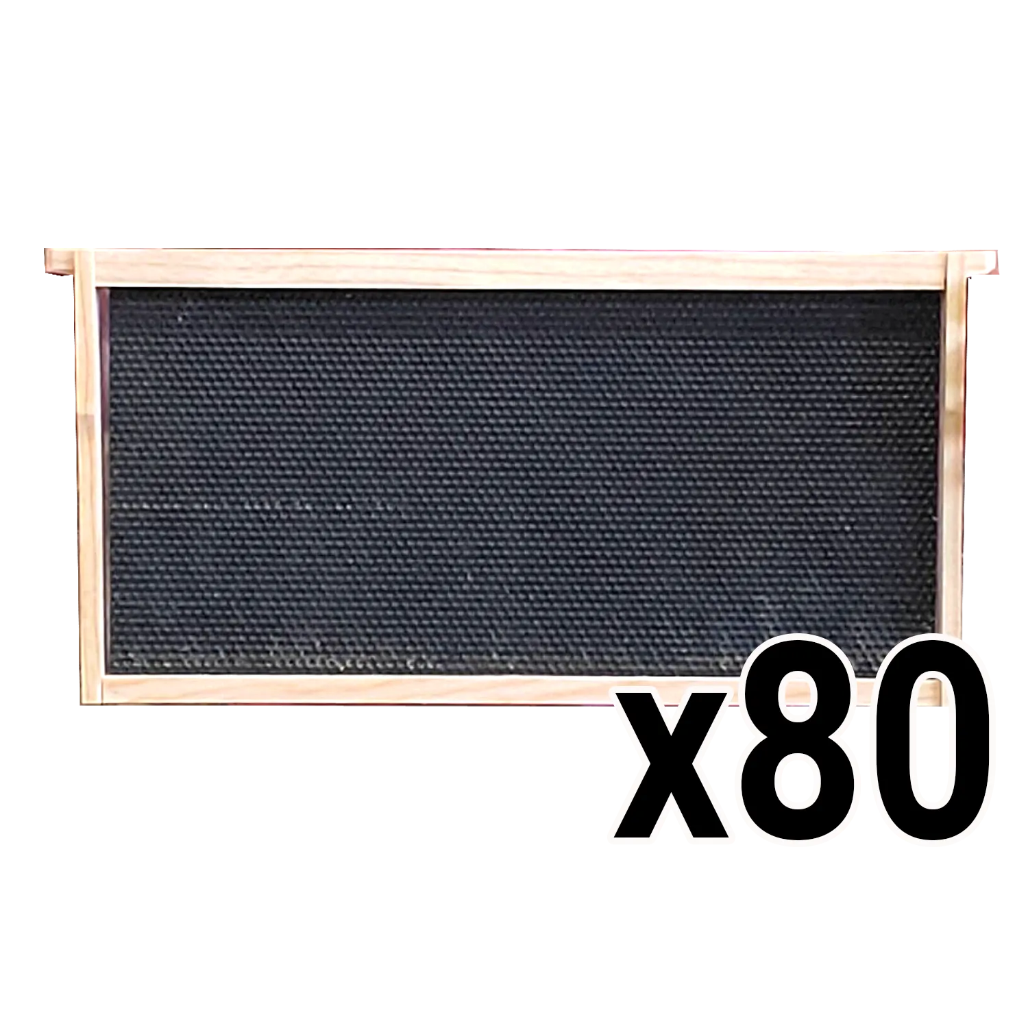 Deep 9 1/8-Inch Langsroth Frame, Grooved Top / Grooved Bottom With Double Wax Foundation