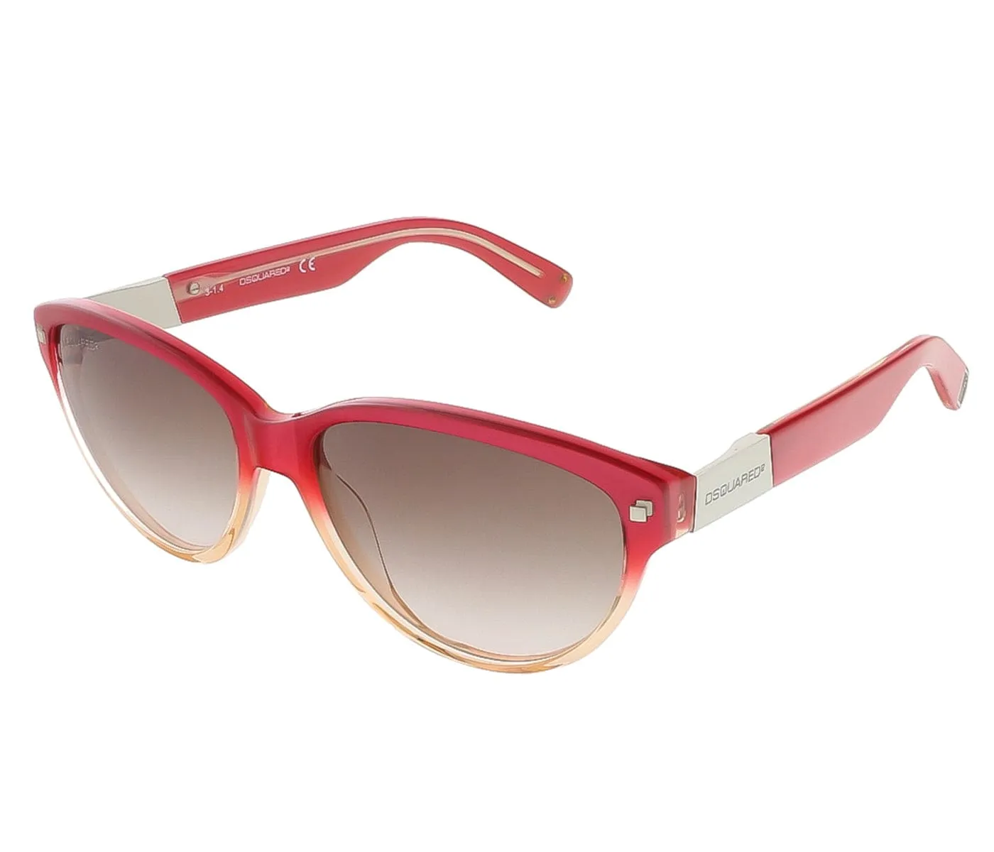 Dsquared DQ0147/S 44F Coral Gradient Cat Eye sunglasses
