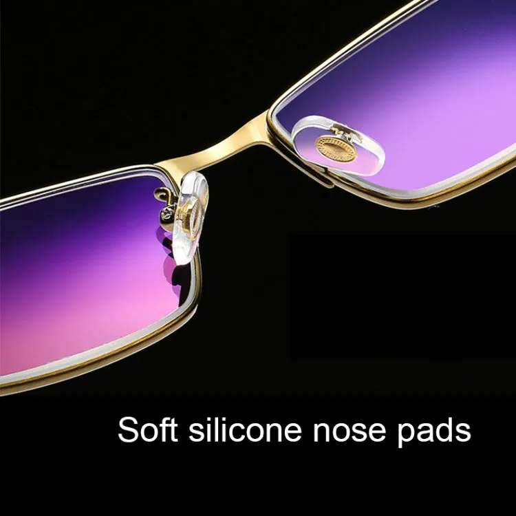 Dual-purpose Photochromic Presbyopic Glasses,  2.50D(Gold)