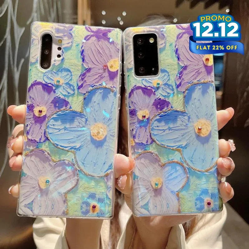 Floral Design Silicone Phone Case