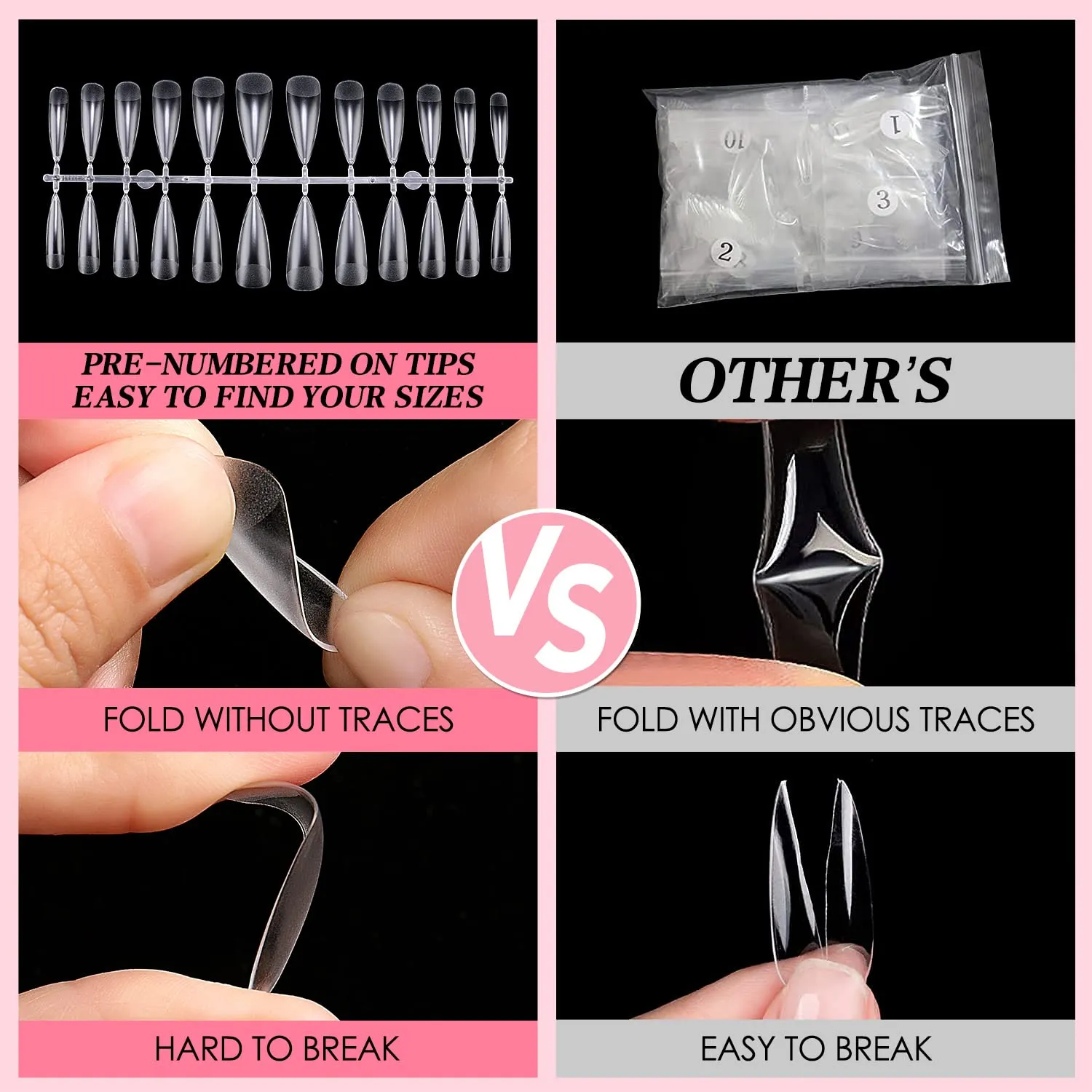Full Almond Nail Tips -005