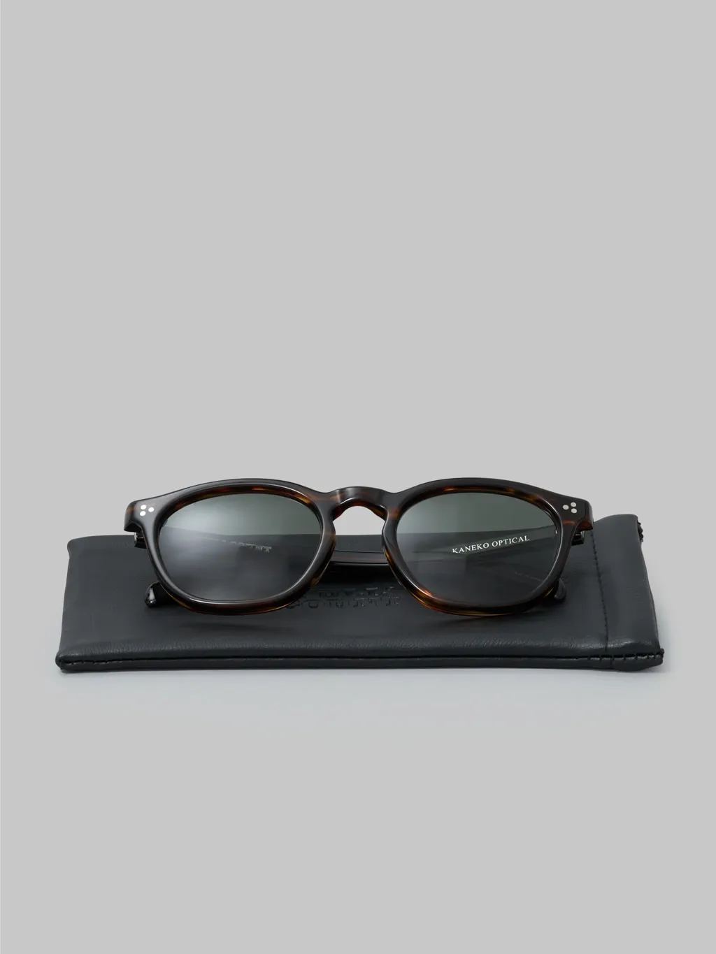 Fullcount x Kaneko Optical "Old Parisien" Sunglasses Brown