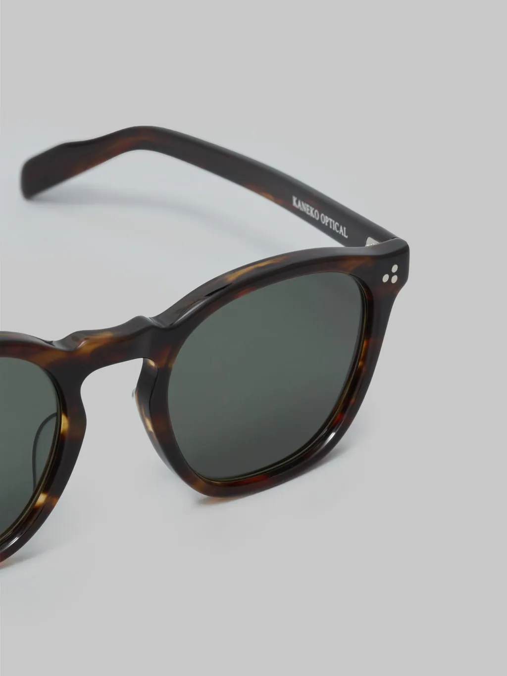 Fullcount x Kaneko Optical "Old Parisien" Sunglasses Brown