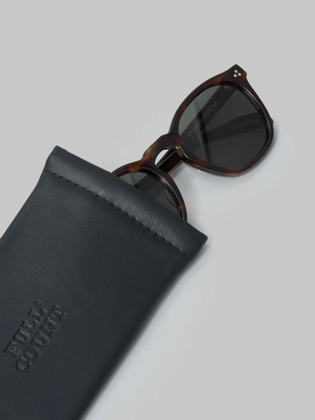 Fullcount x Kaneko Optical "Old Parisien" Sunglasses Brown