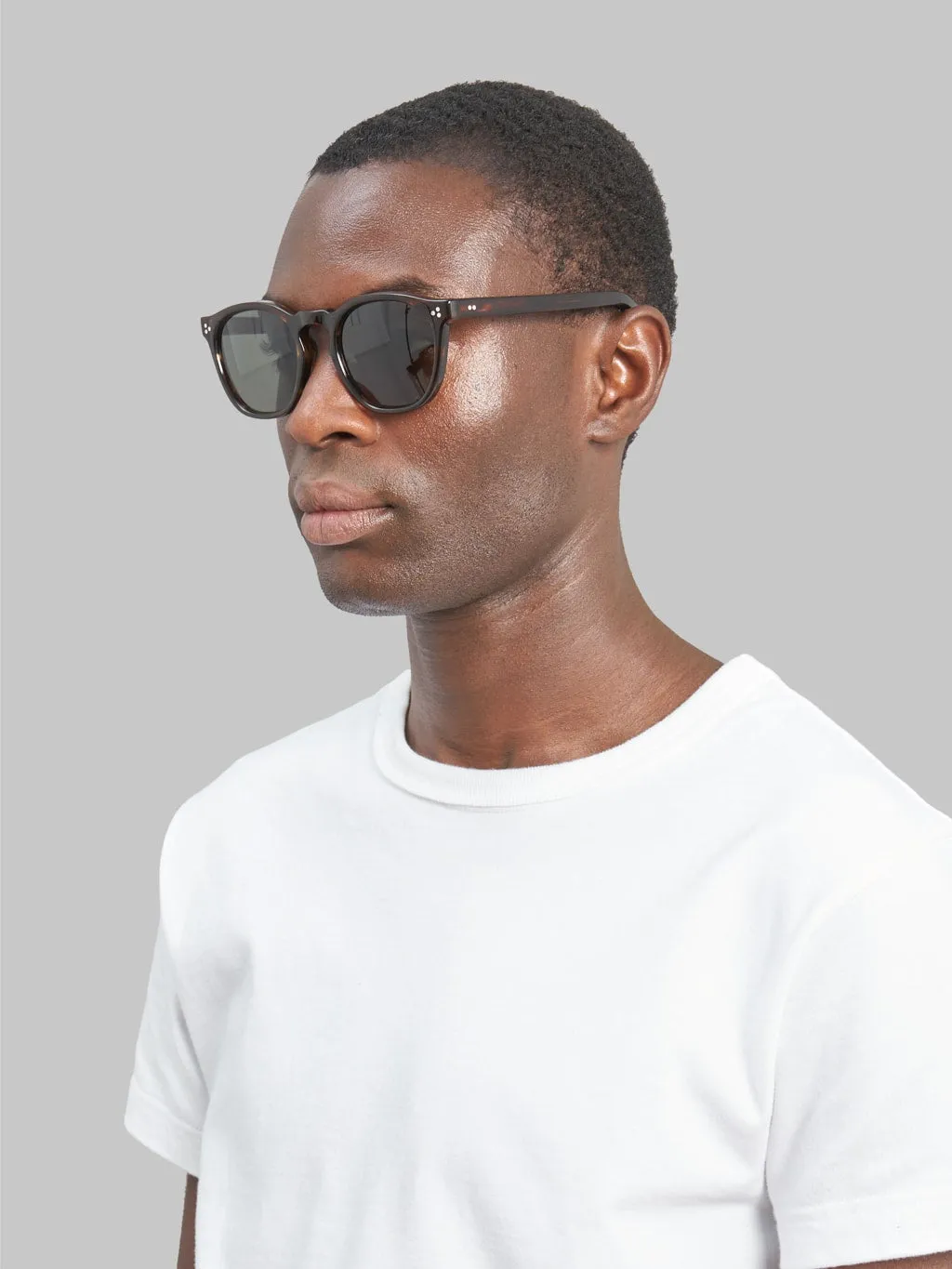 Fullcount x Kaneko Optical "Old Parisien" Sunglasses Brown