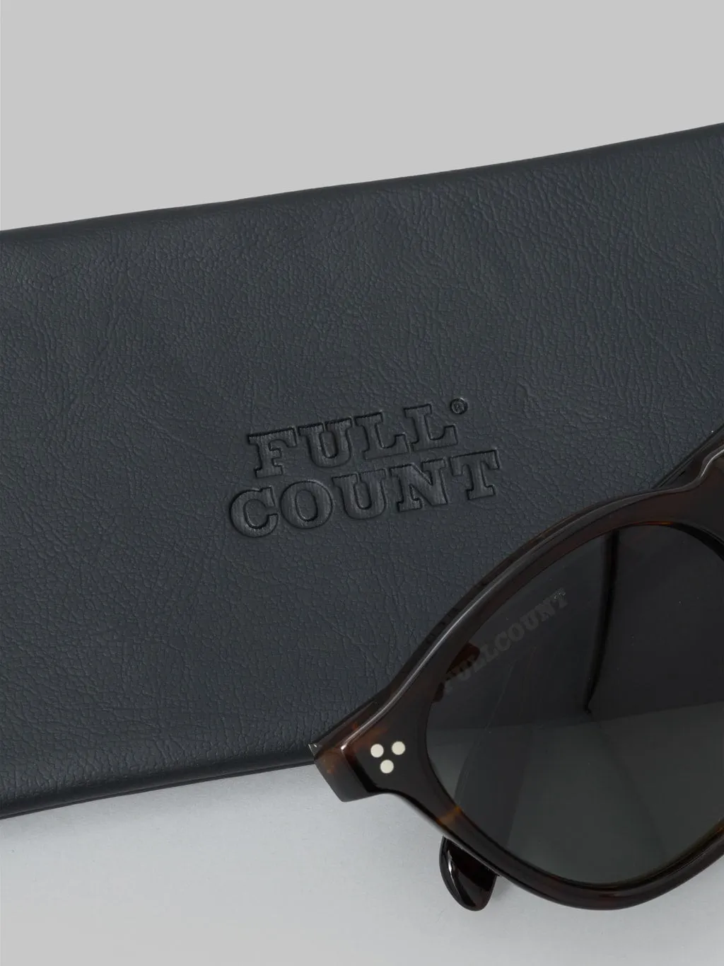 Fullcount x Kaneko Optical "Old Parisien" Sunglasses Brown