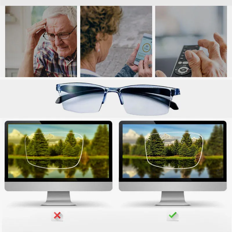 Gradient Color Anti-Blue Light Reading Glasses