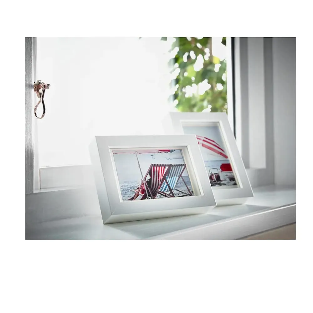 Ikea Abs Photo Frame (10 x 15 cm, White) , plastic , Tabletop, Wall Mount