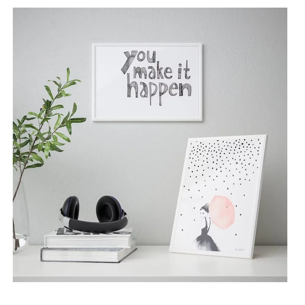 Ikea Yllevad Plastic Frame (White)