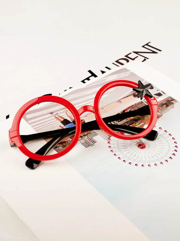 Kids Cutie Round Fashion Frames