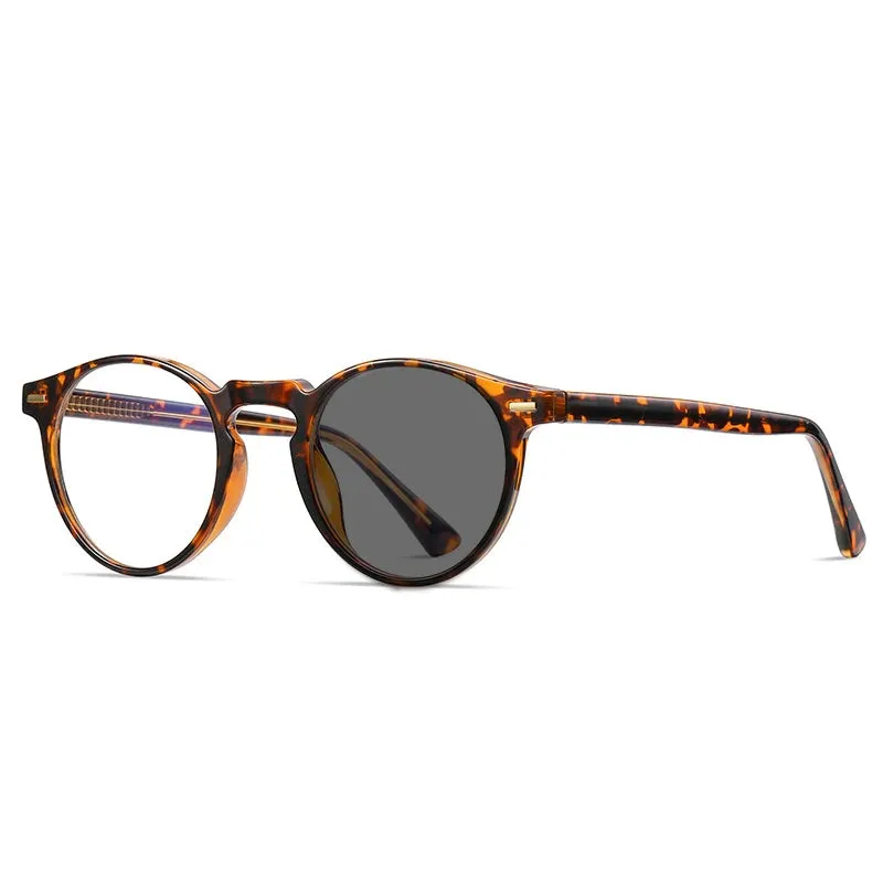 Kocolior Unisex Full Rim Round Tr 90 Acetate Hyperopic Reading Glasses 2083