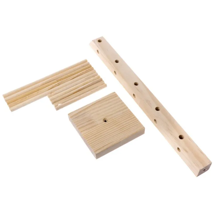 Log Glasses Display Storage Rack 2 Row 6 Pairs