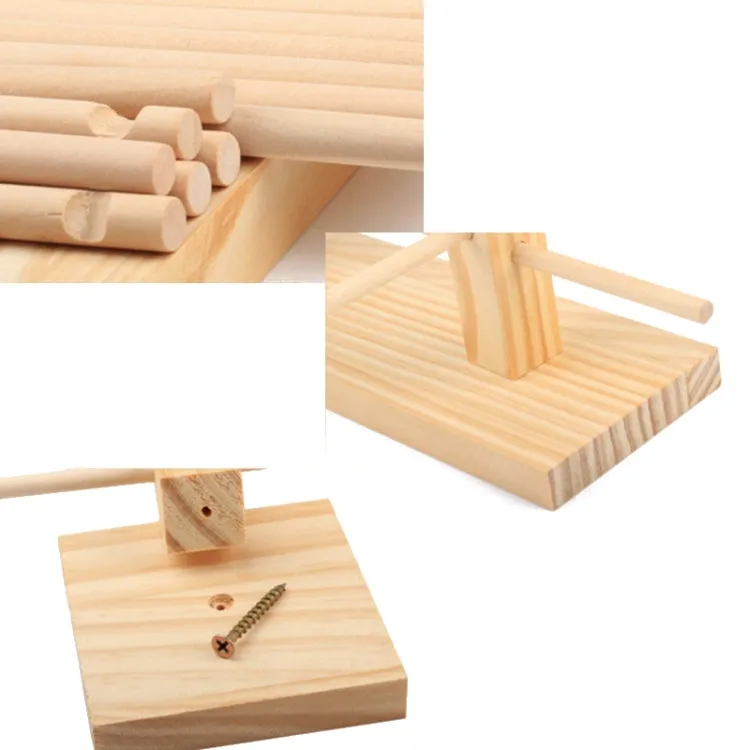 Log Glasses Display Storage Rack 2 Row 6 Pairs