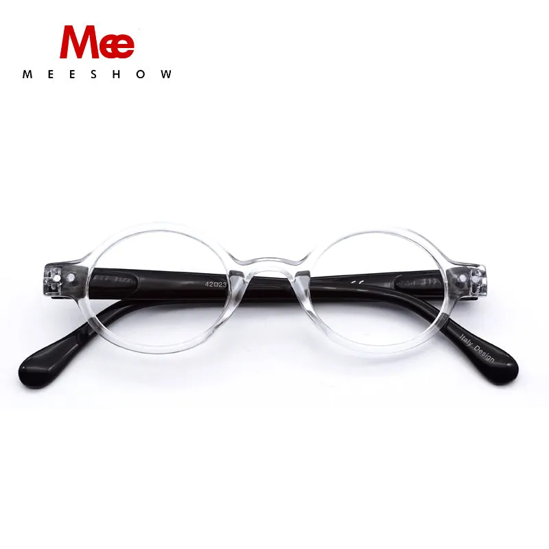 Meeshow Unisex Full Rim Round Polycarbonate Reading Glasses 1730