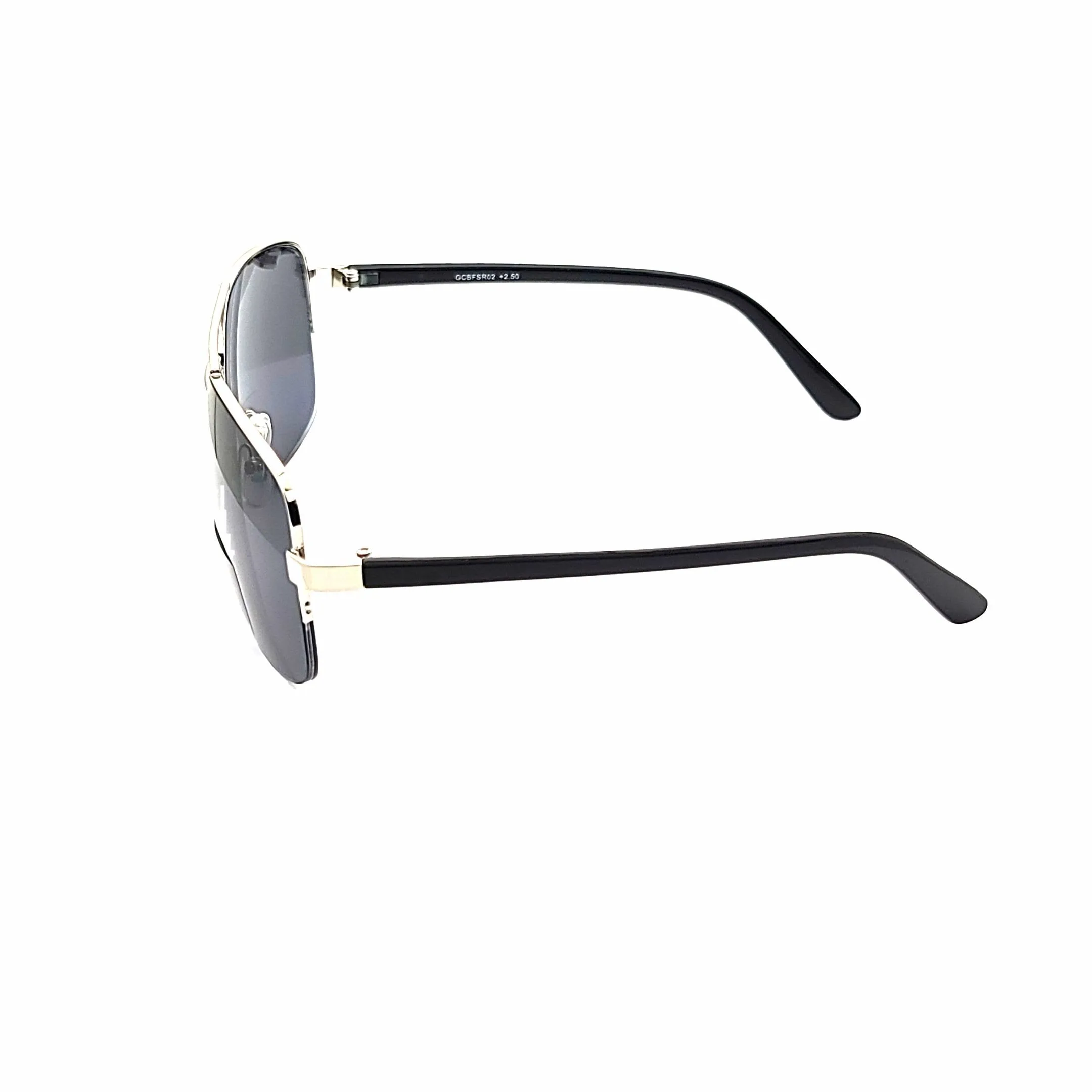 Men's Half Frame Metal Aviator Bifocal Reading Sunglass