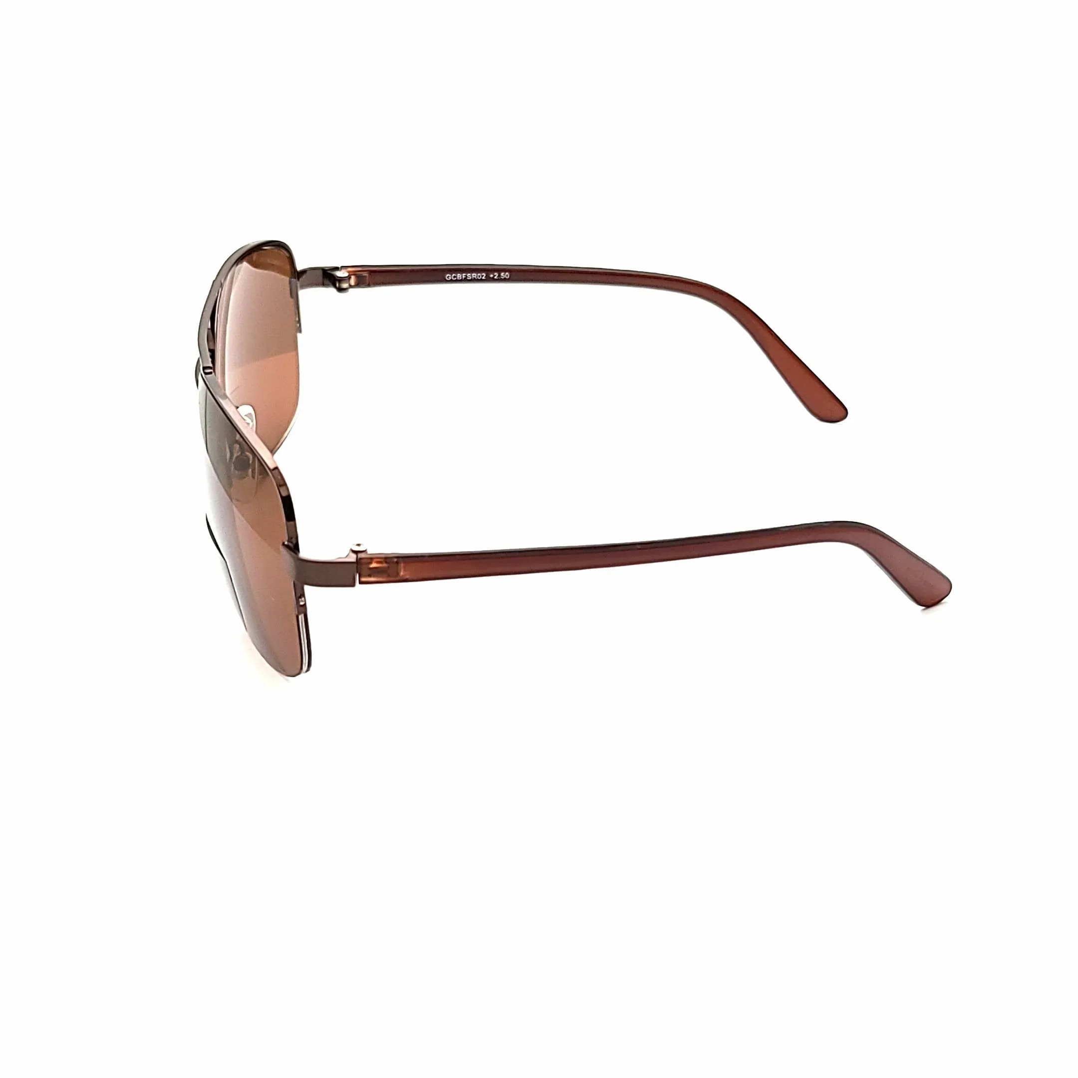 Men's Half Frame Metal Aviator Bifocal Reading Sunglass