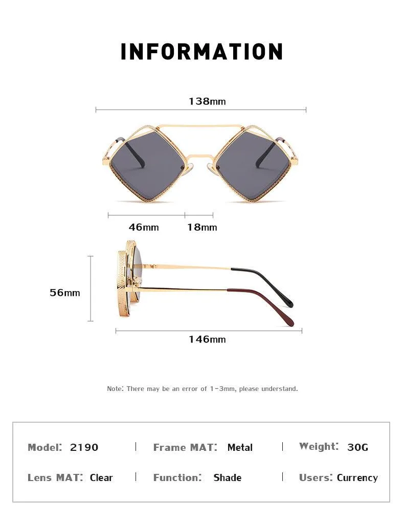 Metal Retro Steam Punk Frames