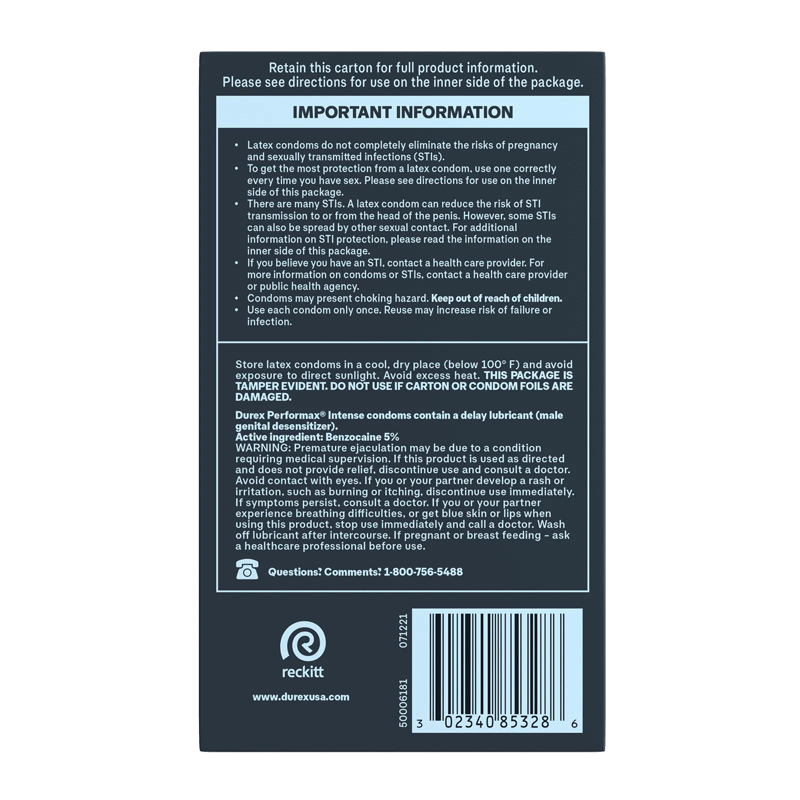 Performax Intense Regular Fit Condoms