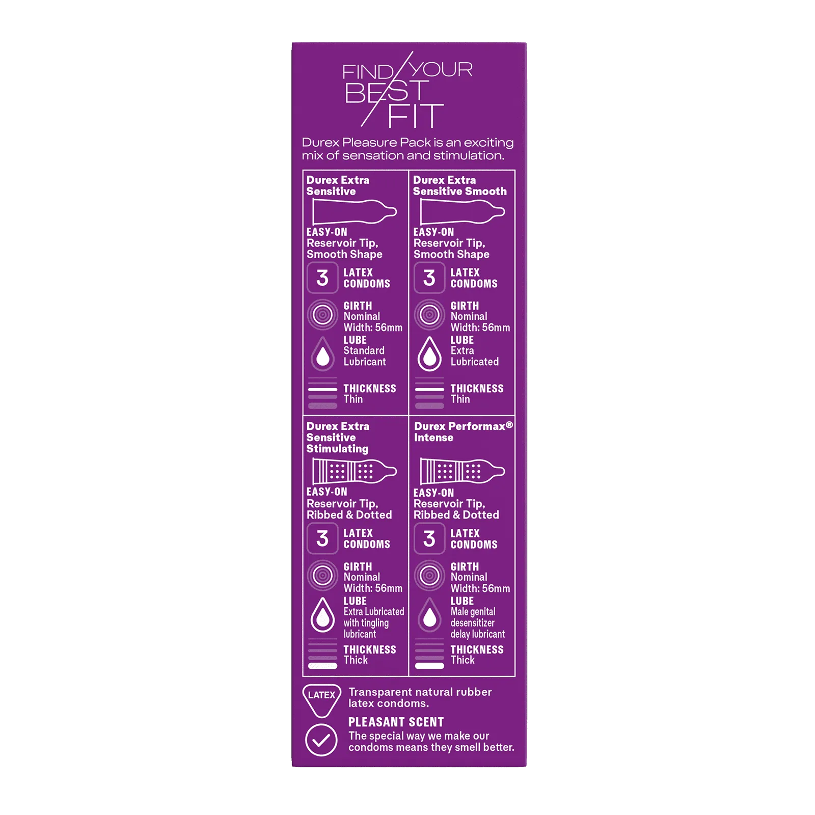 Pleasure Pack Regular Fit Condoms