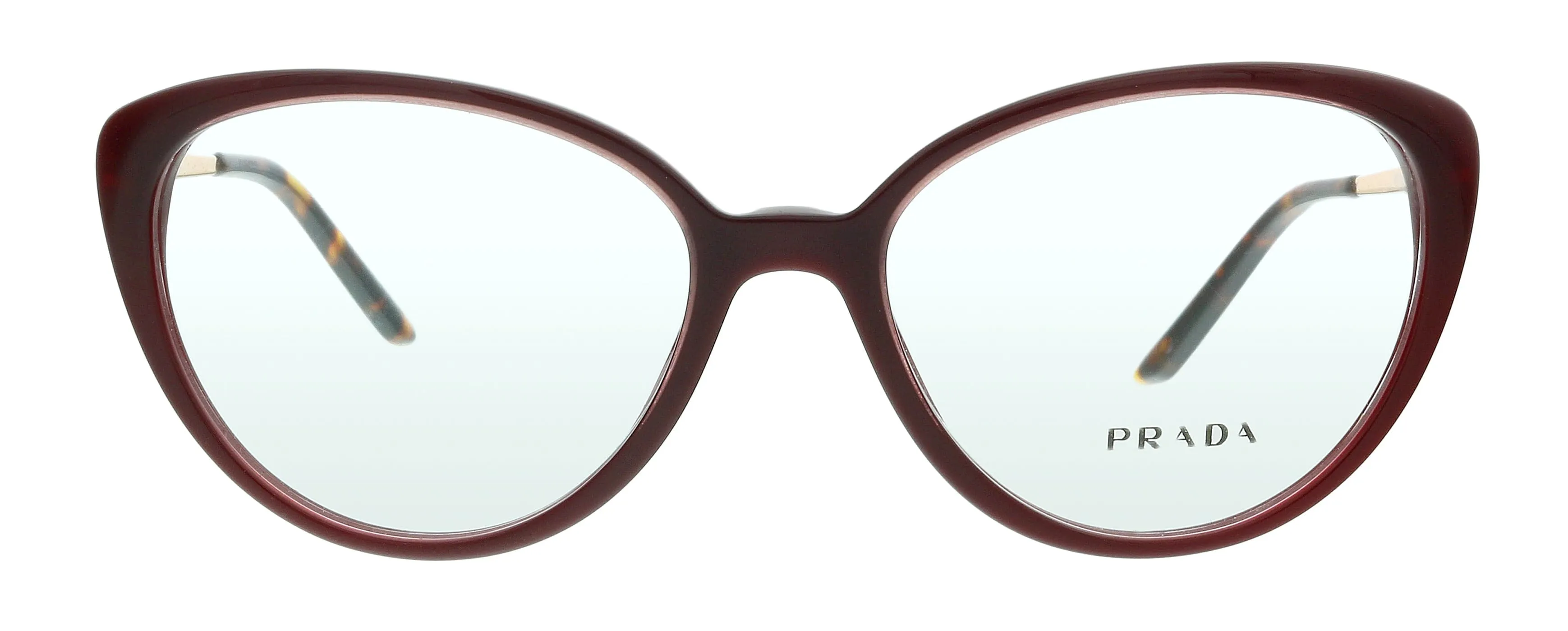 Prada  0PR 06WV 54 Transparent Brown Gradient Cateye Eyeglasses