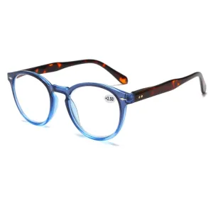 Retro Flexible Durable Portability HD Presbyopic Glasses  150(Graduate Blue)
