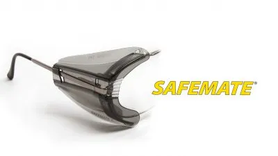 Safety Optical Service B22 MHS Multi Hazard Shield Safemate, Grey 5pairs & Clear 5pairs
