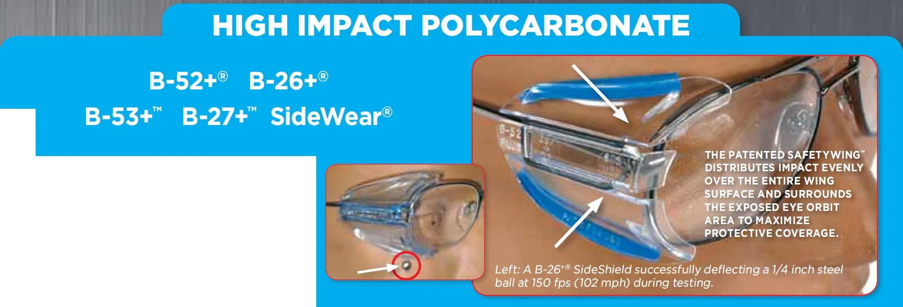 Safety Optical Service Combo Safepack Sunmate Universal Sideshields, Medium Sunglass Tint B27  10pairs, B53  10pairs