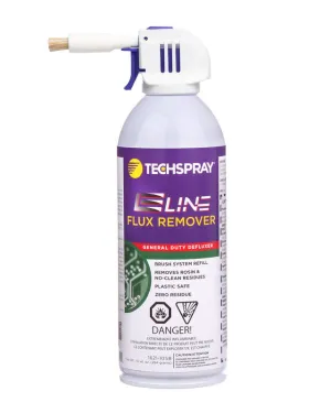 Techspray 1621-10SB Ecoline Flux Remover w/brush attachment | 10 oz (Qty of 12)