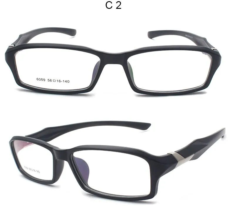 Unisex Sports Full Plastic Titanium Frame Eyeglasses 6059