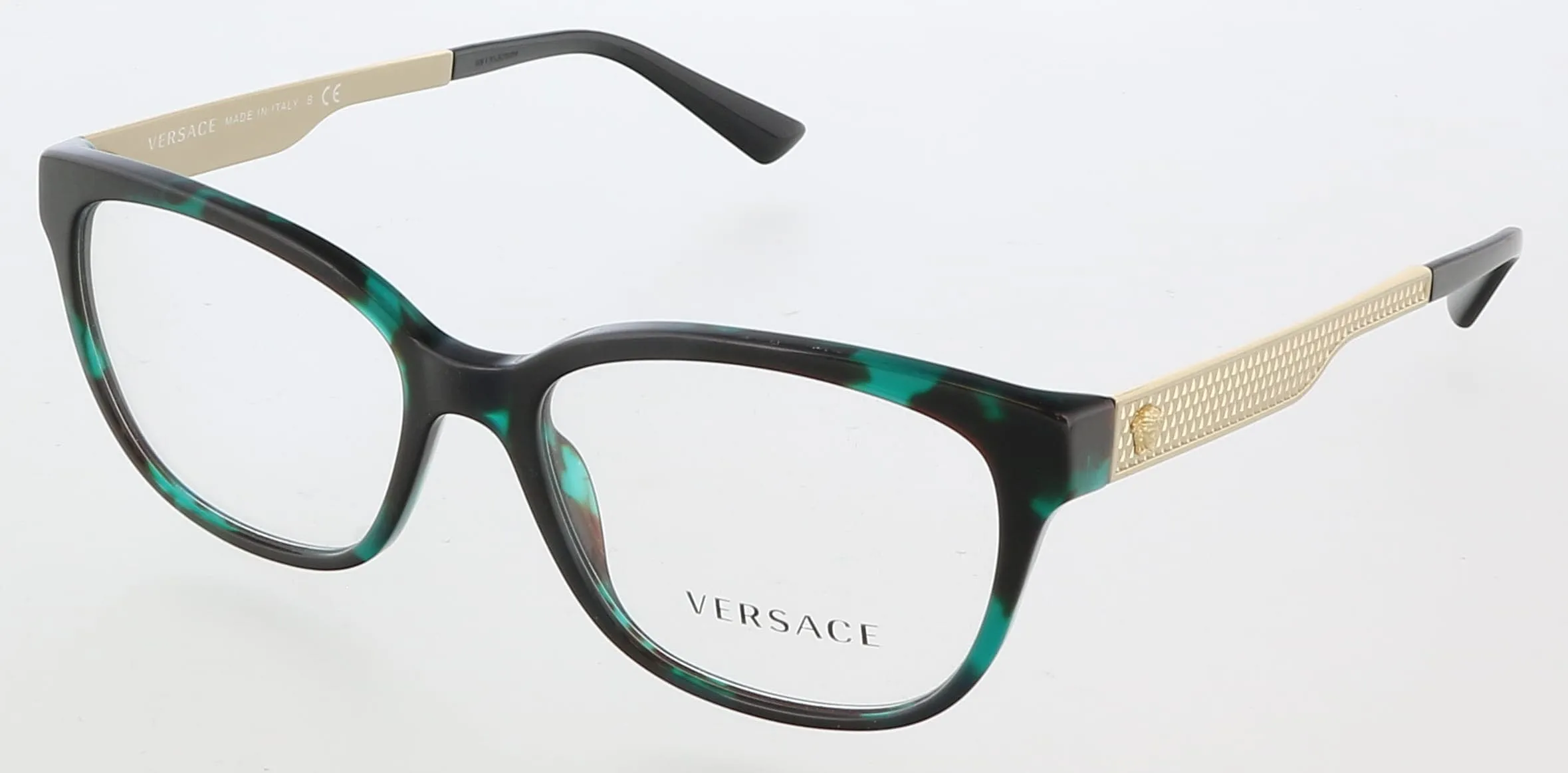 Versace VE3240 5076 Green Tortoise Cateye Optical Frames