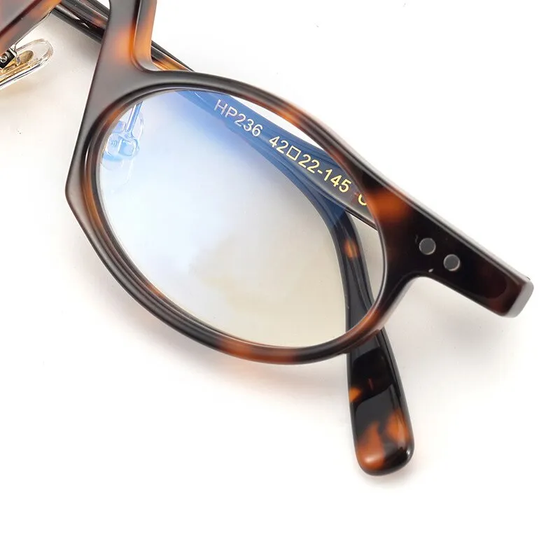 Yujo Unisex Full Rim Small Oval Acetate Reading Glasses HP236